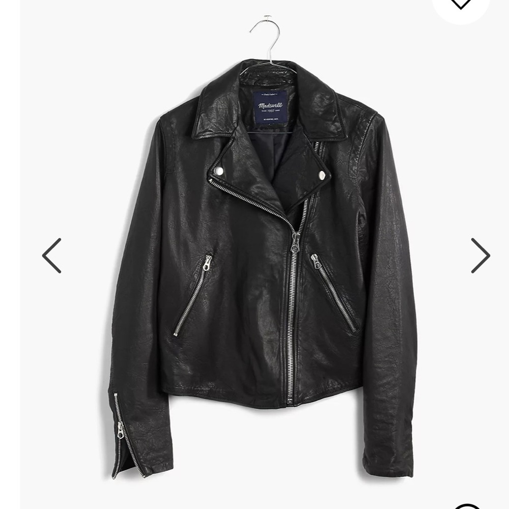 Madewell Washed Leather Motorcycle Jacket